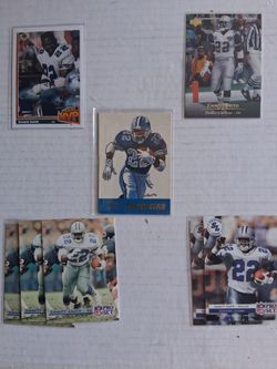 Emmett Smith Various, center card #d.