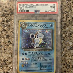 1998 Japanese Dark Blastoise PSA 9