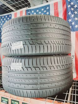 ✅ 2 USED TIRES 315/35ZR22 CONTINENTAL PREMIUMCONTACT6 SSR RUN-FLAT LUXURY SPORT SUV 3153522