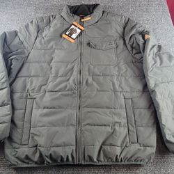 Gerry Men's Quilted Insulated Jacket - Slate,  (XXL) Nwt Coat 