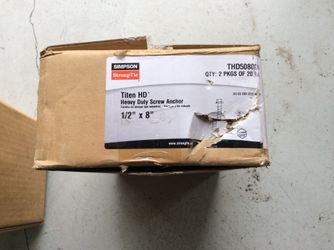 Titen HD 1/2 In.  X  8 In.  Zinc-Plated  Heavy-Duty Screw Anchor 
