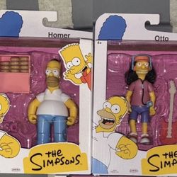 Jakks Pacific  Homer Simpson and Otto Mann