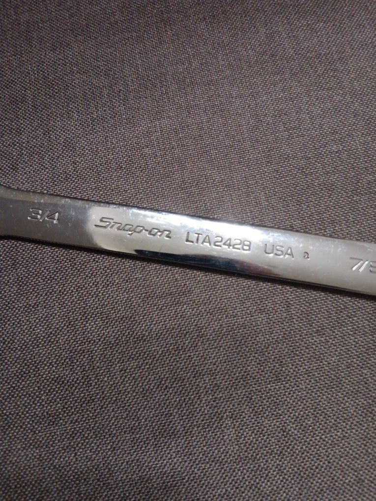 Snap On Lta2428 3/4 7/8 Thin Light Wrench 