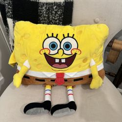 Pillow Pets Nickelodeon Spongebob Squarepants 16” Stuffed Animal Toy Plush