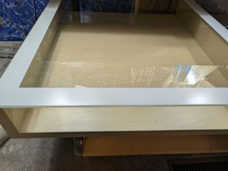 Glass Top Coffee Table IKEA Style