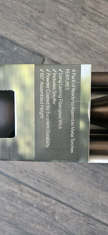 New Evergreen Garden 60 " Torches Pack of 4