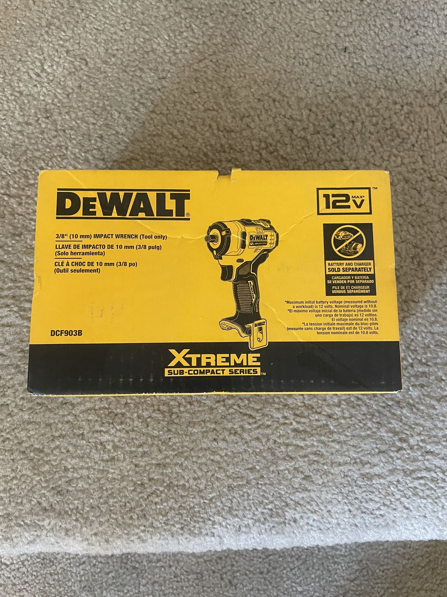 DEWALT Xtreme 12-volt Max Variable Speed Brushless 3/8- In Drive Cordless Impact Wrench