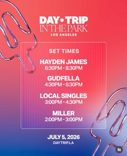 (2) Tickets to Daytrip in the park