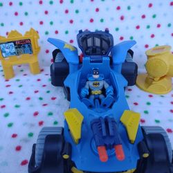 Fisher Price Imaginext DC Comic Super Friends Batmobile, Batman, Bar Signal