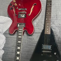 2 Electric guitars 