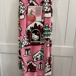 Hello Kitty Christmas Blanket 