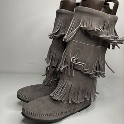Minnetonka Fringe Boots