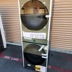 Samsung Bespoke Stackable Washer And Gas Dryer 