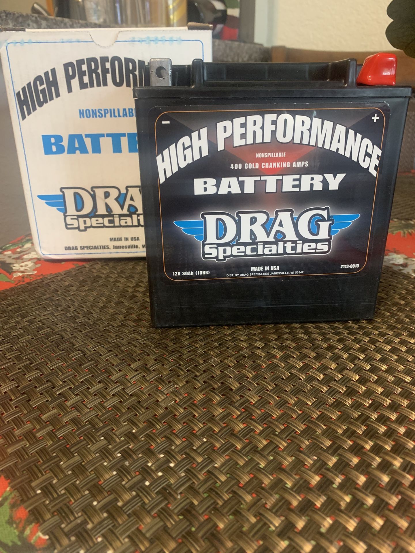 Motorcycle Battery,New, Made in USA.