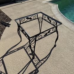 Wrought Iron End Table