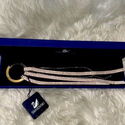 New Swarovski Pink Crystal Bag Charm/Keychain