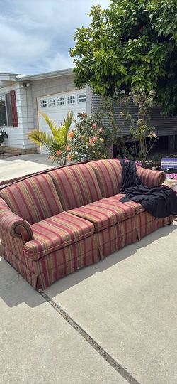 Real wood furniture Free couch yard sale