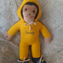 Vintage Speedy Monkey Stuffed Animal