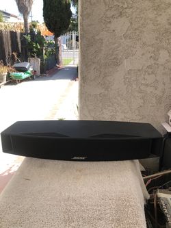 Bose center speakers.