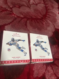 Barry Sanders Keepsake Ornaments 