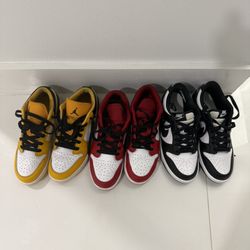 Jordan’s and Nike panda 6y