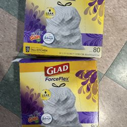 2x Glad Forceflex Lavender Scent Trash Bag