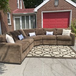 Brown Sectional Great Condition Retail Price $2499.99