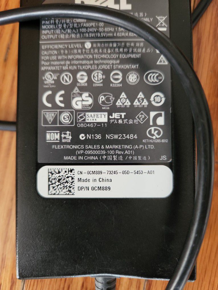 Dell Charger 130w Ac Adapter 19.5v CN0CM889