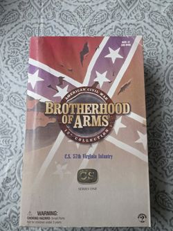 Vintage American Civil War brotherhood of arms toys 12 inch collection C.S. 57th Virginia Infantry Series 1.