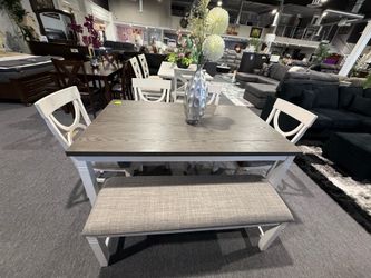 6 PC DINING TABLE SET