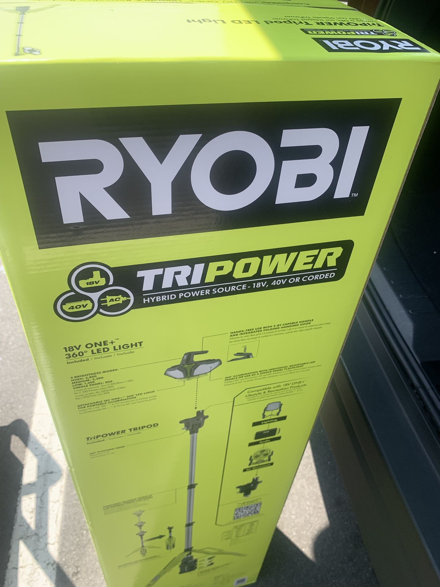 Ryobi Hybrid Tri power Light