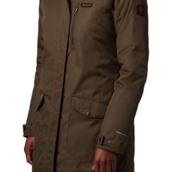 NEW Columbia Women's Suttle Mountain Long Insulated Olive Green Jacket Medium 