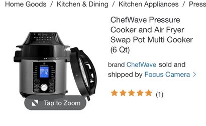 ChefWave Pressure Cooker and Air Fryer Swap Pot Multi Cooker