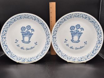 Set Of 2 Corelle 10.25" Dinner Plates, In The Garden