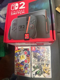Nintendo switch 2 used with 3 Games 400