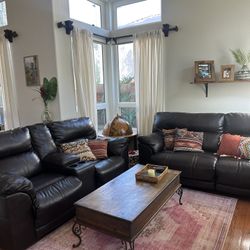 Leather Couch (Electric Recliner)