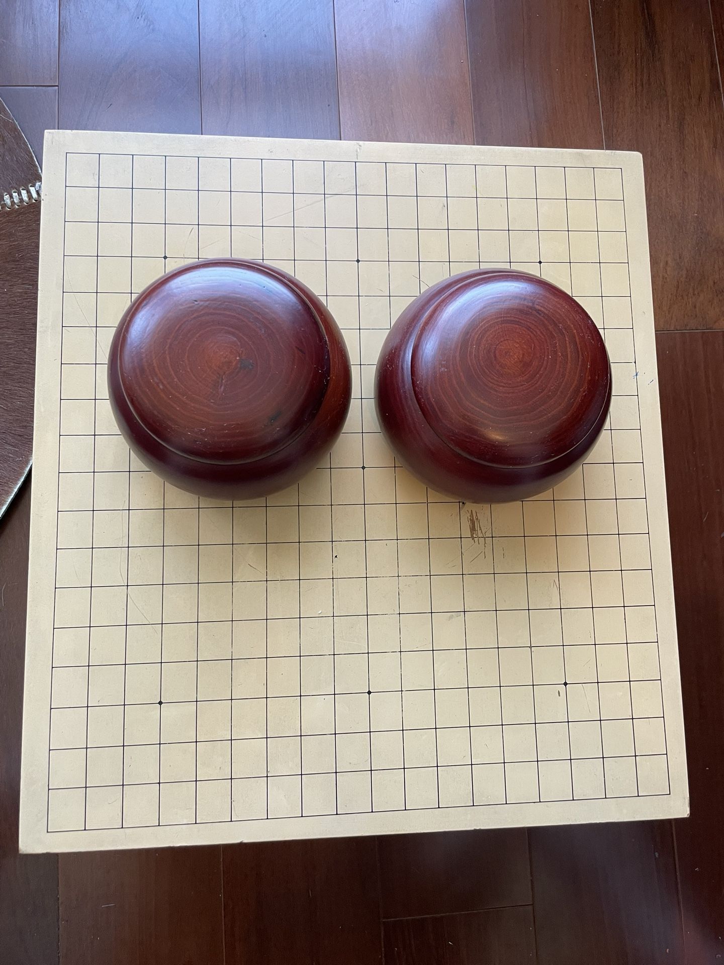 Go Game Solid Wood W/legs Stone/ Bowls Baduk Weiqi 