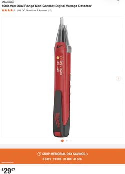 Milwaukee 1000-Volt Dual Range Non-Contact Digital Voltage Detector