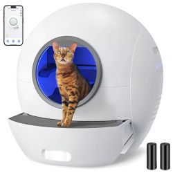 Wholesale Only Self Cleaning Litter Box, Automatic 60L Smart Litter Box with Liner, Safety APP Control