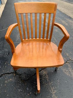 Wood Desk Chair / Office Furniture Antique