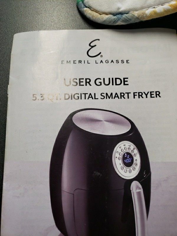 air fryer Emeril Lagasse 5.3 QT digital big smart fryer 6/8/25yakima