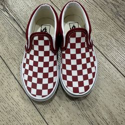 Red Checkered Vans Toddler