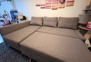 IKEA pullout couch with storage
