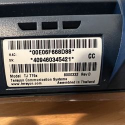 Brand New Router Cable Modem TJ 715X