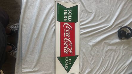 Coca Cola sign 1991 metal sign