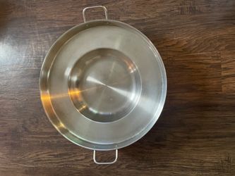 Stainless disc for frying cazo para carnitas