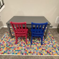 Crate And Kids Activity Play Table With Chairs 
