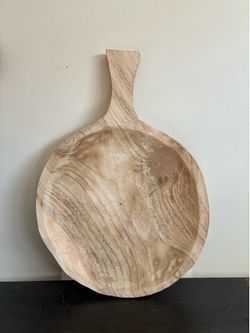 Wooden decor tray