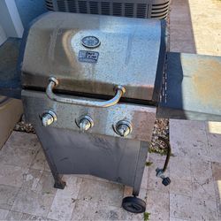 BBQ. Blue Rhino grille 3 burner. Works fine.  Needs a deep clean. $40