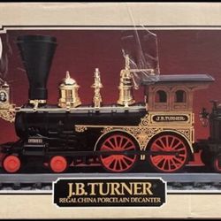Vintage Jim Beam Turner Locomotive Porcelain Decanter